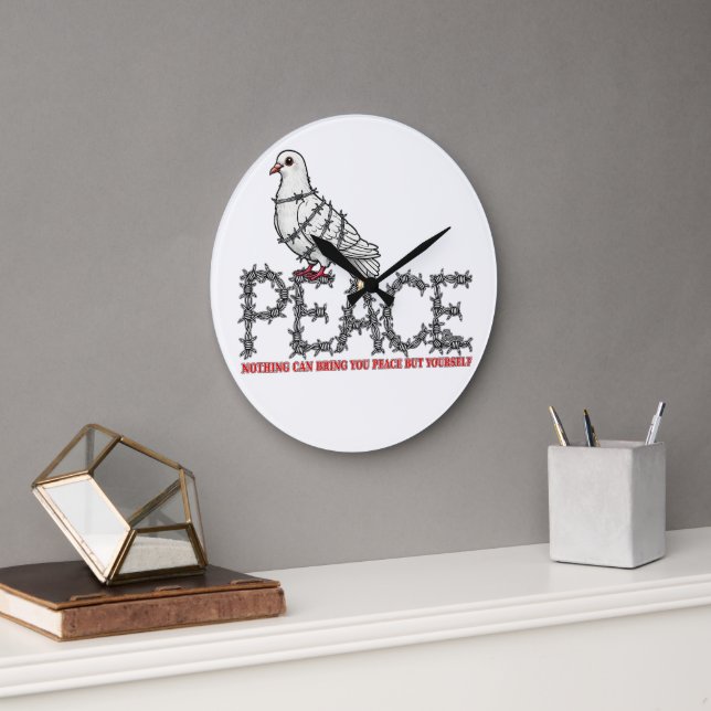 Freedom and peace large clock (Office)