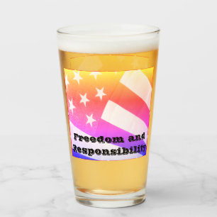 Freedom and Responsibility Glass Cup