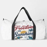 Freedom And Sunshine Vintage Beach Shirt Design (3