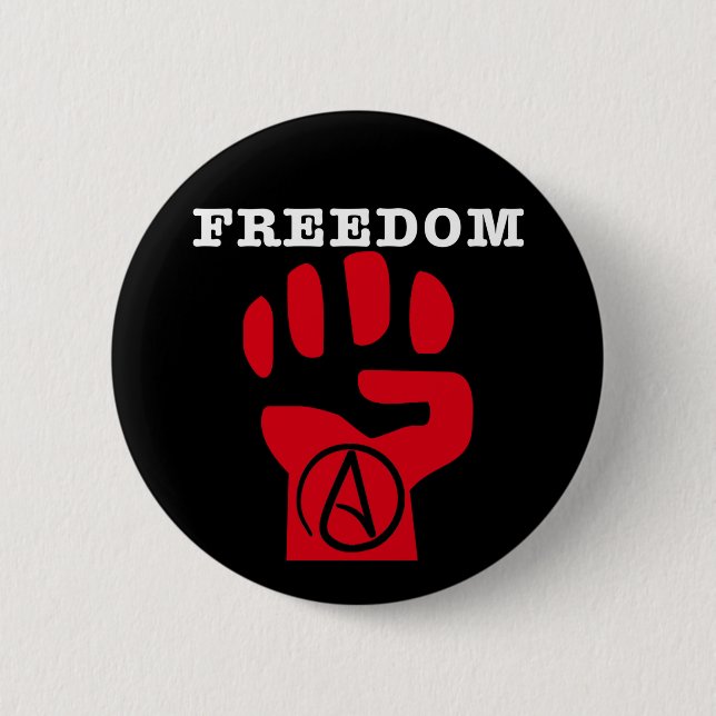 Freedom atheist button (Front)