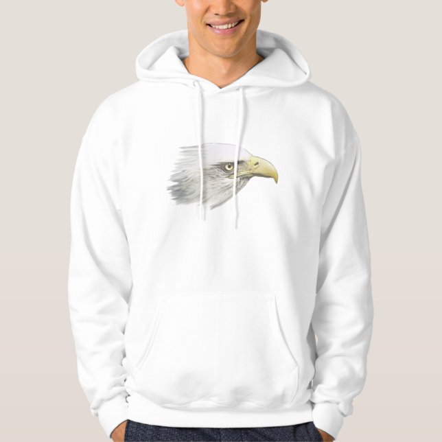 FREEDOM Bald Eagle Fashion Hoodie (Front)