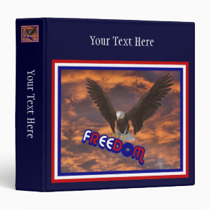 Freedom Bald Eagle Personalized Binder