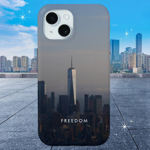 Freedom Big City Landscape Motivational  iPhone 15 Case