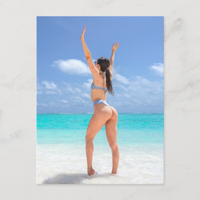 Freedom  ☆ Bikini ☆  Beach ☆ Babe ☆ Postcard (Front)