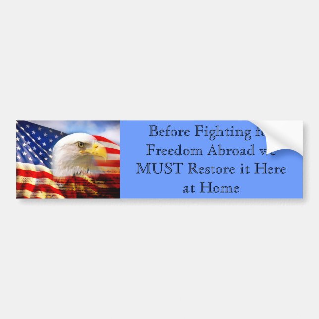 Freedom Bumper Sticker (Front)