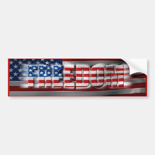 Freedom Bumper Sticker (Front)