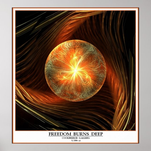 FREEDOM BURNS DEEP POSTER (Front)