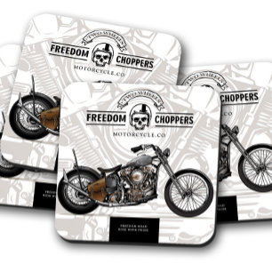 Freedom Chopper Motorcycle Coaster   Coaster Set