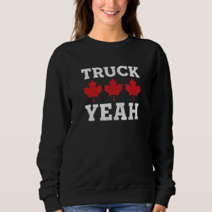Freedom Convoy 2022 Canadian Trucker Yeah Maple Le Sweatshirt