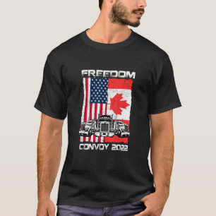 Freedom Convoy 2022 Canadian Truckers Support   T-Shirt