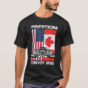 Freedom Convoy 2022 Canadian Truckers Support T-Shirt