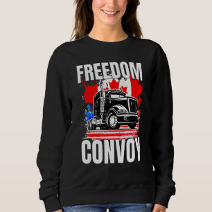Freedom Convoy 2022 In Support Of Truckers Mandate Sweatshirt
