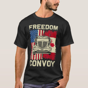 Freedom Convoy 2022 Support Canadian Truckers Mand T-Shirt