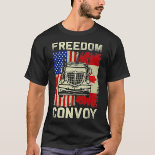 Freedom Convoy 2022 Support Canadian Truckers Mand T-Shirt