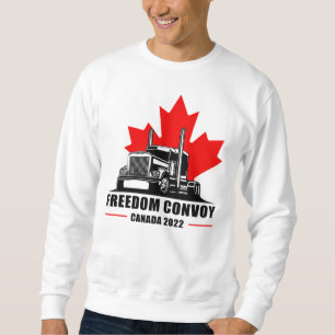 Freedom Convoy United Canadian Patriot Truckers Sweatshirt