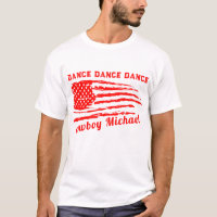 Freedom Country Distressed Red Flag T-Shirt