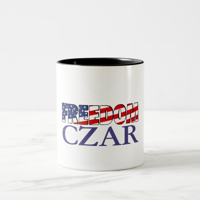 Freedom Czar Two-Tone Coffee Mug (Center)
