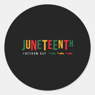 Freedom Day Juneteenth Black History Blm African A Classic Round Sticker