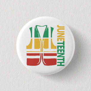 Freedom Day Vest Coworker Swagazon Associate Junet 1 Inch Round Button