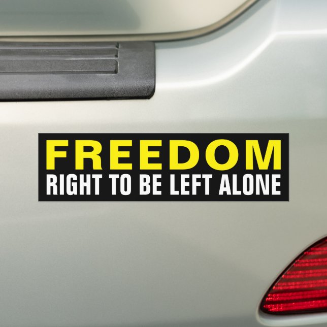 Freedom defined Bumper Sticker (On Car)