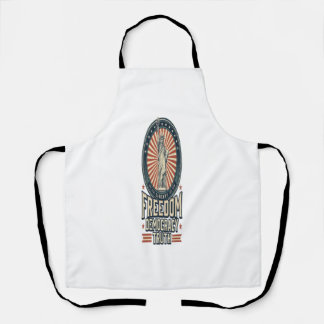 Freedom Democracy Truth Vintage Patriotic Shirt De Apron