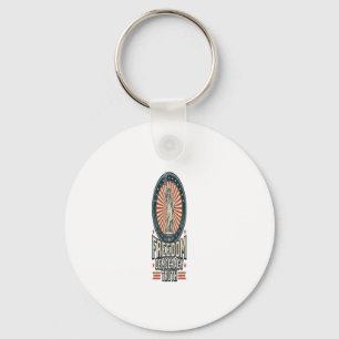 Freedom Democracy Truth Vintage Patriotic Shirt De Keychain