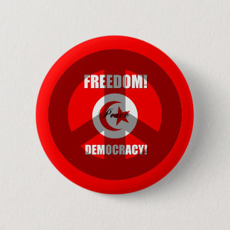 freedom democracy Tunisia 2 Inch Round Button