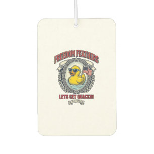 Freedom Duck Vintage Patriotic Humour Air Freshener
