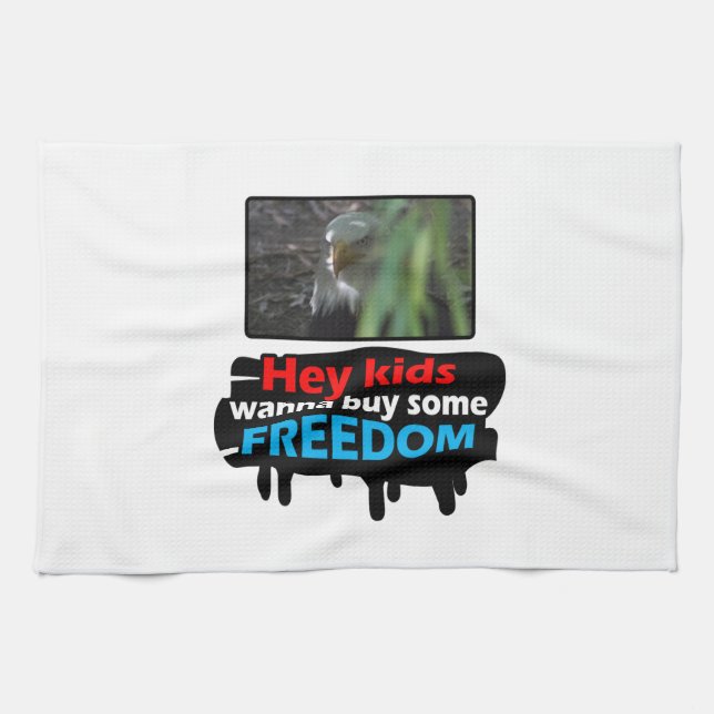 Freedom Eagle Kitchen Towel (Horizontal)