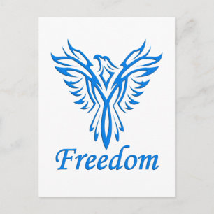 Freedom Eagle postcard, customize Postcard