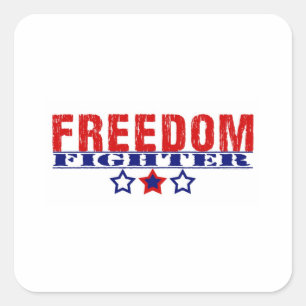 Freedom Fighter Square Sticker
