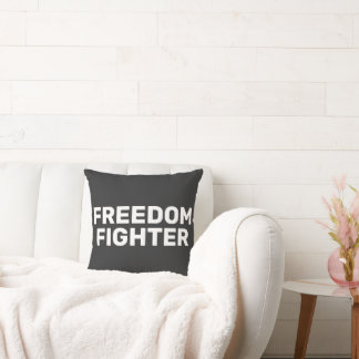 FREEDOM FIGHTER T-Shirt Throw Pillow