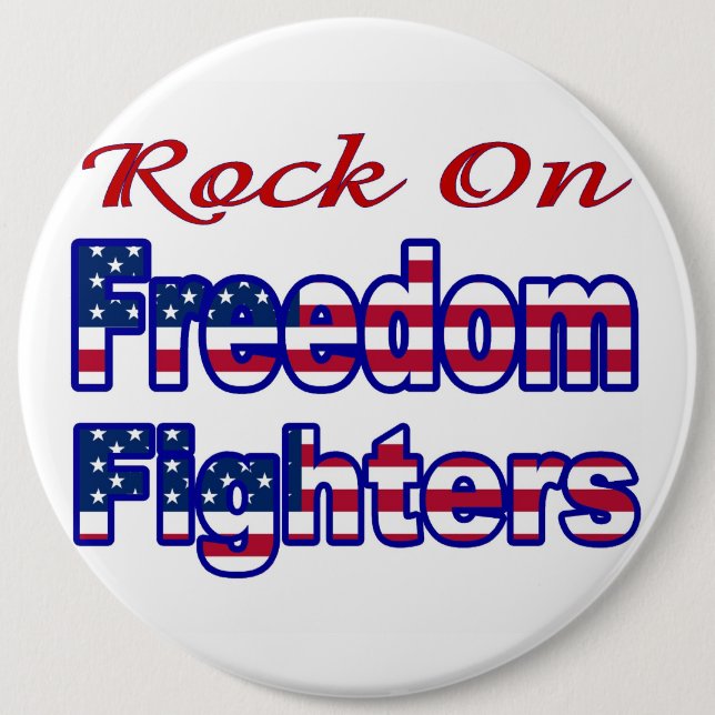 FREEDOM FIGHTERS 6 INCH ROUND BUTTON (Front)
