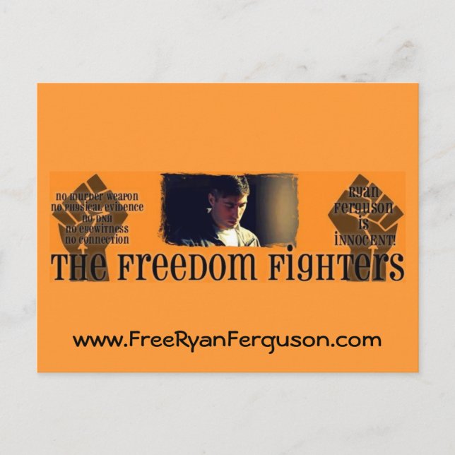 Freedom Fighters Ryan Fergn Postcard (Front)