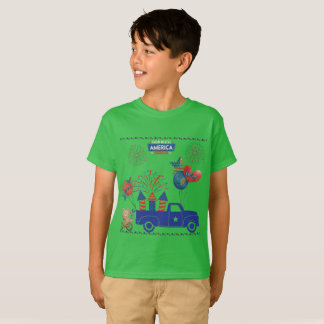 Freedom Firework Dreams shamrock green T-Shirt