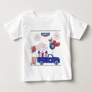 Freedom Firework Dreams white Baby T-Shirt