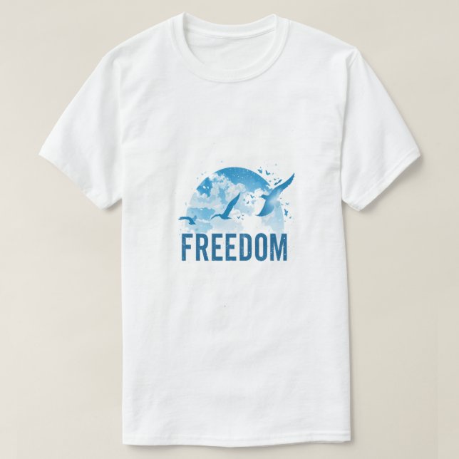 Freedom Flying Birds T-Shirt – Inspirational Natur (Design devant)