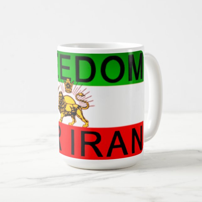 FREEDOM FOR IRAN COFFEE MUG (Front Right)