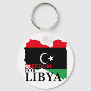 Freedom for Libya Keychain