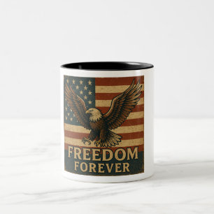 Freedom Forever – Patriotic Eagle Coffee Mug
