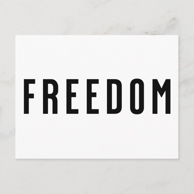 Freedom, Freedom Charlie Holiday Postcard (Front)