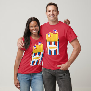 Freedom Fries Fun All American Side Dish Cartoon T-Shirt