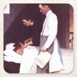 Freedom From Fear Square Paper Coaster