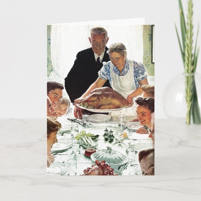 Freedom From Want Card (Front)