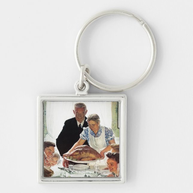 Freedom From Want Keychain (Front)