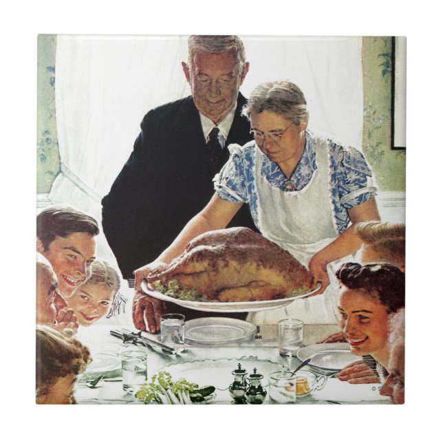 Freedom From Want Tile (Front)