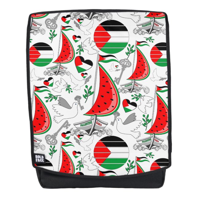 Freedom Global Sumud Flotilla Boats to Gaza Backpack (Front)