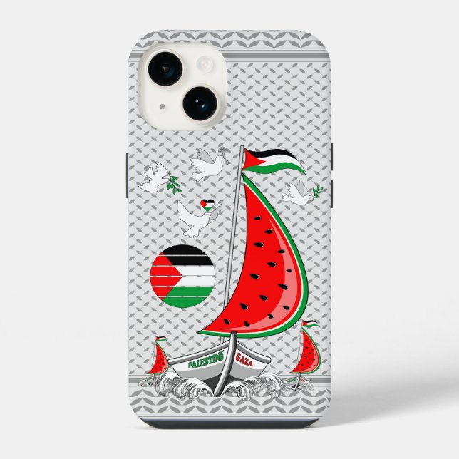 Freedom Global Sumud Flotilla Boats to Gaza iPhone Case (Back)