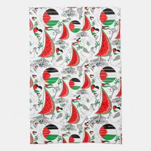 Freedom Global Sumud Flotilla Boats to Gaza Kitchen Towel