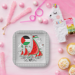 Freedom Global Sumud Flotilla Boats to Gaza Paper Plate